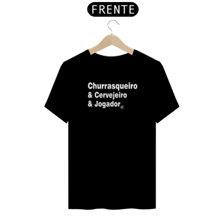 Nome do produto Camiseta de Boteco Churrasqueiro & cervejeiro & jogador