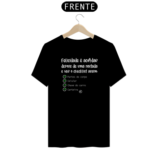 Nome do produto Camiseta de Boteco Felicidade do Checklist