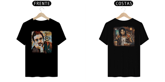 Camiseta Legião e Michael Jackson
