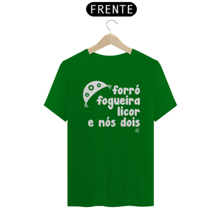 Nome do produto Camiseta de São João - Forró, Fogueira Licor e nós dois
