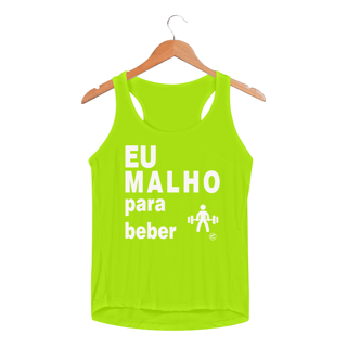 Nome do produto Regata Feminina Dry UV - Eu Malho para Beber