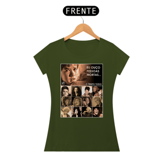 Nome do produto Camiseta Baby Look Eu ouço pessoas mortas..Versão 19
