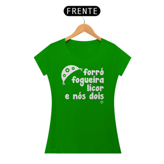 Nome do produto Camiseta de São João - Forró, Fogueira Licor e nós dois