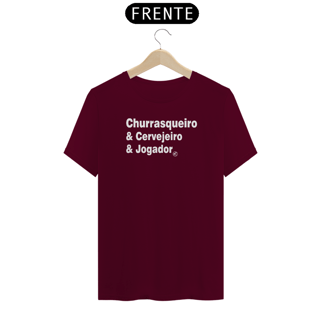 Nome do produto Camiseta de Boteco Churrasqueiro & cervejeiro & jogador