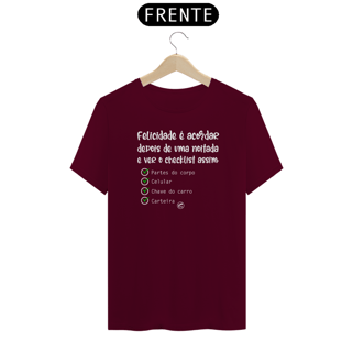 Nome do produto Camiseta de Boteco Felicidade do Checklist