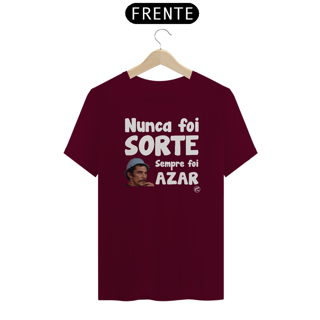 Nome do produto Camiseta de Boteco Nunca foi Sorte, sempre foi Azar