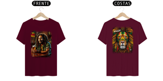 Nome do produto Camiseta de Bob Marley - Frente e Costas