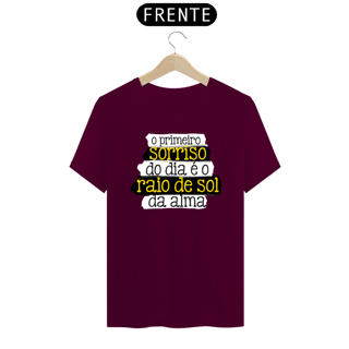 Nome do produto CAMISA O PRIMEIRO SORRISO DO DIA