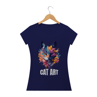 Nome do produto BABY LOOK CAT ART