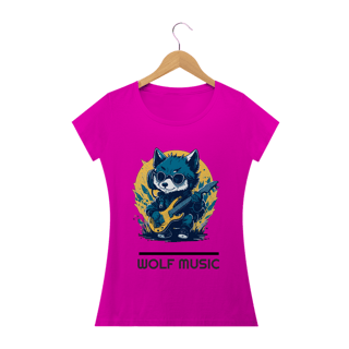 Nome do produto BABY LOOK WOLF MUSIC