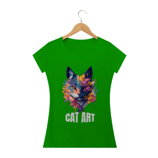 Nome do produto BABY LOOK CAT ART