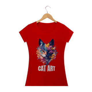 Nome do produto BABY LOOK CAT ART