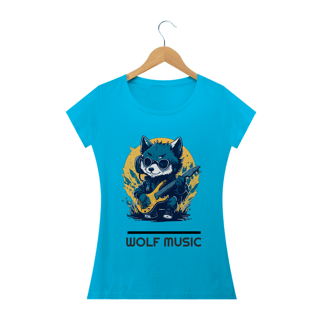 Nome do produto BABY LOOK WOLF MUSIC