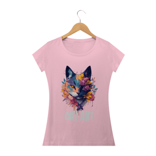 Nome do produto BABY LOOK CAT ART