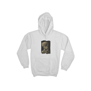 Nome do produto Moletom Canguru - Arte Skull of a Skeleton with Burning Cigarette de Van Gogh