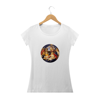 Nome do produto Camiseta feminina - Arte A Madona do Magnificat de Botticelli