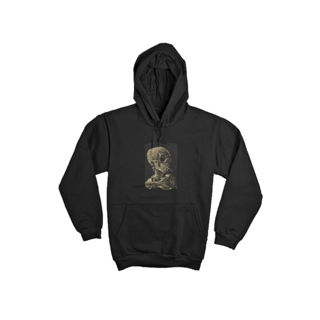 Nome do produto Moletom Canguru - Arte Skull of a Skeleton with Burning Cigarette de Van Gogh