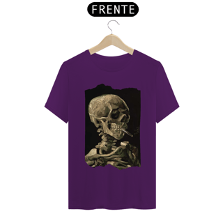 Nome do produto Camiseta Masculina -  Arte Skull of a Skeleton with Burning Cigarette de VanGogh