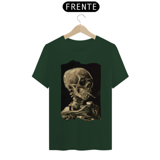 Nome do produto Camiseta Masculina -  Arte Skull of a Skeleton with Burning Cigarette de VanGogh