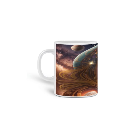 Caneca estampa exclusiva, GALAXIA
