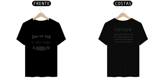 Camisa com frase de asé