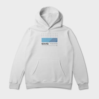 Nome do produto Moletom Prime Branco EMS RACING Lifestyle - Unissex