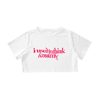 Nome do produto Camiseta Cropped Tate Mcrae - i used to think i could fly