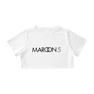 Nome do produto Camiseta Cropped Maroon 5 - Logo