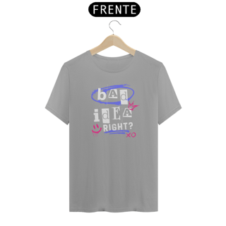 Nome do produto Camiseta Olivia Rodrigo - Bad Idea, right? (Frente única)