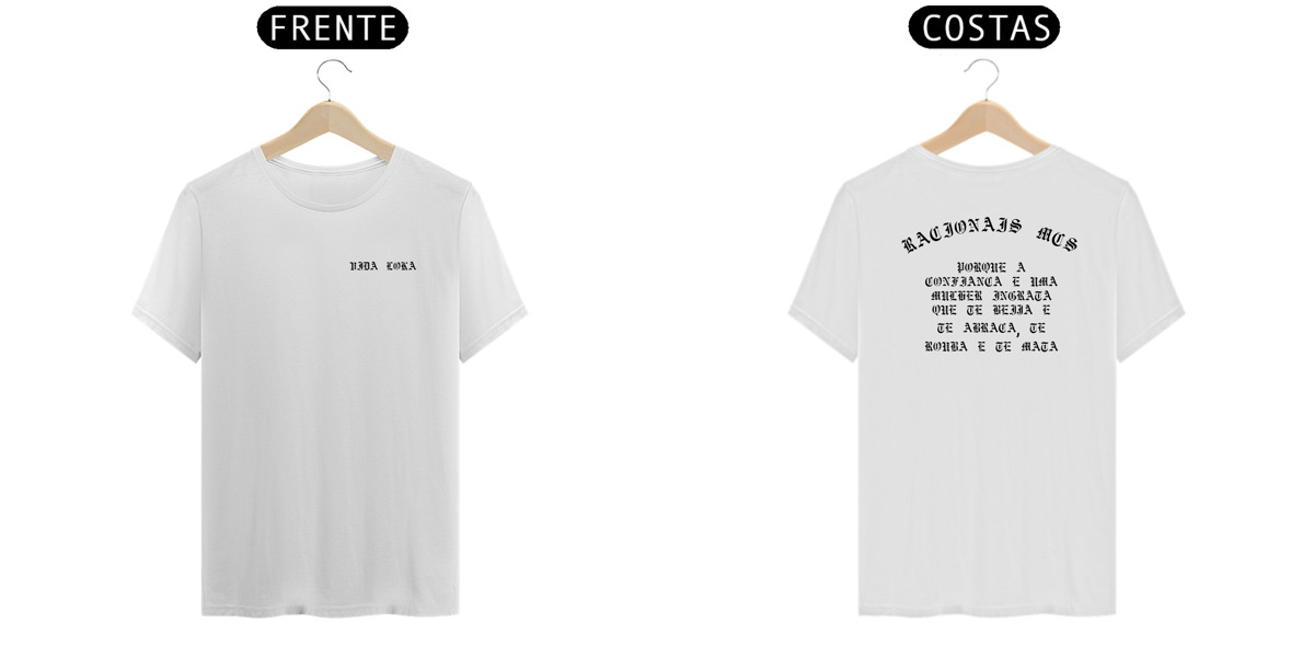 Nome do produto: Camisa Racionais Vida Loka