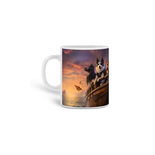 Nome do produto Caneca Pastor de Shetland com Arte Digital - #Autenticidade 0003