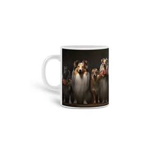 Nome do produto Caneca Pastor de Shetland com Arte Digital - #Autenticidade 0019