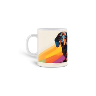 Nome do produto Caneca Dachshund(Salsicha) com Arte Digital - #Autenticidade 0008