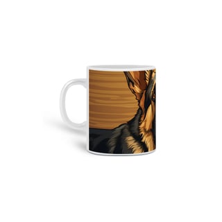 Nome do produto Caneca Pastor Alemão com Arte Digital - #Autenticidade 0016