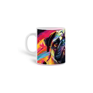 Nome do produto Caneca Pug com Arte Digital - #Autenticidade 0018
