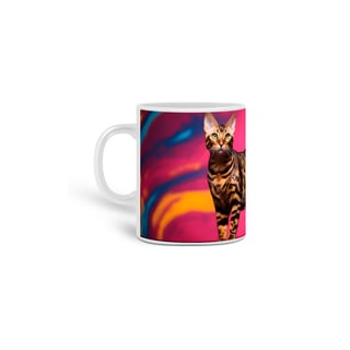 Nome do produto Caneca Gato Bengal com Arte Digital - #Autenticidade 0002