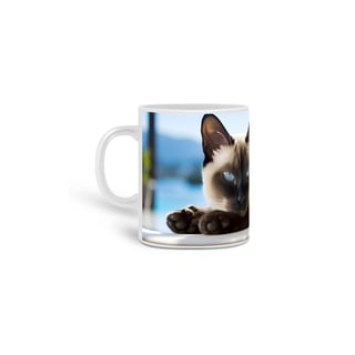 Nome do produto Caneca Gato Siamês com Arte Digital - #Autenticidade 0003