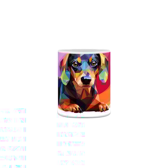 Caneca Dachshund(Salsicha) com Arte Digital - #Autenticidade 0007