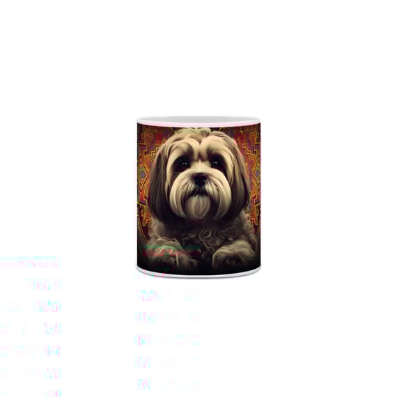 Caneca Lhasa Apso com Arte Digital - #Autenticidade 0012