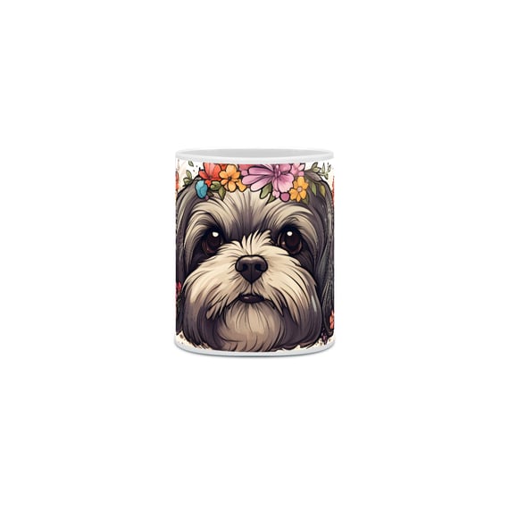 Caneca Lhasa Apso com Arte Digital - #Autenticidade 0024