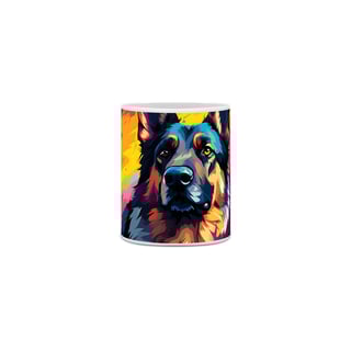 Nome do produto Caneca Pastor Alemão com Arte Digital - #Autenticidade 0001