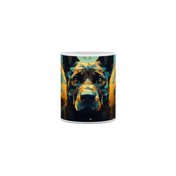 Caneca Pastor Alemão com Arte Digital - #Autenticidade 0022