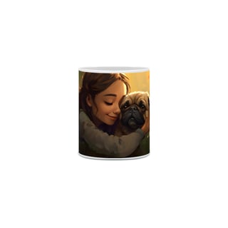 Nome do produto Caneca Pug com Arte Digital - #Autenticidade 0002