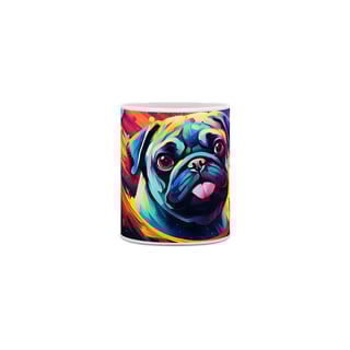 Caneca Pug com Arte Digital - #Autenticidade 0016