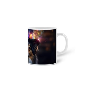 Nome do produto Caneca Pastor de Shetland com Arte Digital - #Autenticidade 0001