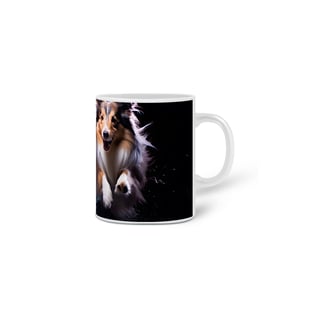 Nome do produto Caneca Pastor de Shetland com Arte Digital - #Autenticidade 0009
