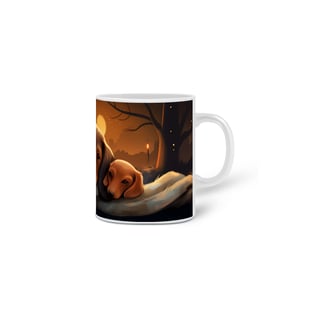 Nome do produto Caneca Dachshund(Salsicha) com Arte Digital - #Autenticidade 0001