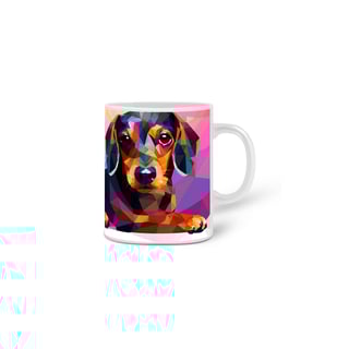 Caneca Dachshund(Salsicha) com Arte Digital - #Autenticidade 0005