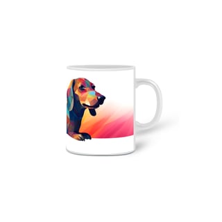 Nome do produto Caneca Dachshund(Salsicha) com Arte Digital - #Autenticidade 0009