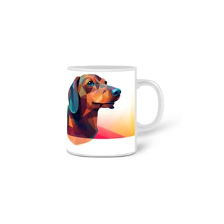 Nome do produto Caneca Dachshund(Salsicha) com Arte Digital - #Autenticidade 0010